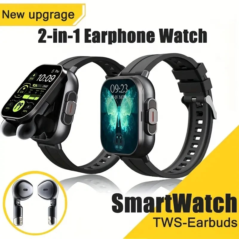 2 in 1 Smart Watch with Earbuds